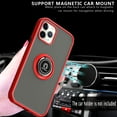 thumbnail image 6 of Frosted 2 Tone Pc Camera Lens Protector Ring Case For Iphone 13 6.1 - Red Case With Black Buttons, 6 of 6