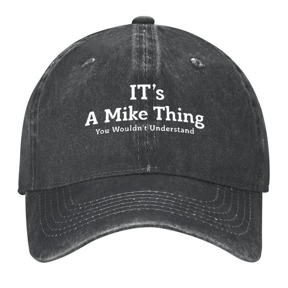 It'S A Mike Thing You Wouldn't Understand Print Vintage Wash Dad Hat Adjustable Curved Brim Baseball Cap,Made In USA,Casual Outdoor Sports Fishing Cap for Men and Women
