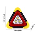 thumbnail image 2 of Luz de advertencia en la carretera Lámpara triangular de alarma de avería de emergencia (batería seca), 2 of 6
