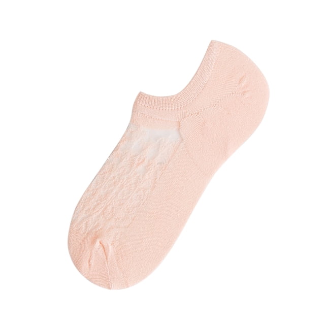 GDREDA Chaussons Chaussettes pour Femmes Légers Respirants Chaussons d'Intérieur Décontractés pour l'Été Confortables Chaussons Chaussettes Roses, Taille Unique