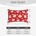 thumbnail image 6 of Balery Maple Leaves Bedding Queen Pillow Cases - Envelope Closure - Soft Brushed Microfiber Fabric - Shrinkage and Fade Resistant Pillow Cases-20"x30", 6 of 9