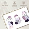thumbnail image 6 of Elephant Stock Women One Line Wall Art - Horizontal Canvas Wall Art - Living Room Wall Decor - People Canvas - Purple And White Decor - 48" x 32", 6 of 8