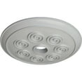 thumbnail image 3 of Ekena Millwork 25 1/4"OD x 4"ID x 2"P Spiral Ceiling Medallion (Fits Canopies up to 4"), Hand-Painted Frost, 3 of 6