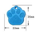 thumbnail image 4 of 10PCS 1.38in Pet Name Tag Dog Paw Design Kitten ID Tag Dog Name Tag with Ring, 4 of 10