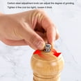 thumbnail image 5 of Pepper Grinder Salt Grinder Wooden Pepper Mill Grinder w/Adjustable Coarse, 8 inch Tall Wood Refillable Manual Pepper Grinder Mill Peppermill for Black Peppercorn, Easy Clean w/Cleaning Brush, 5 of 7
