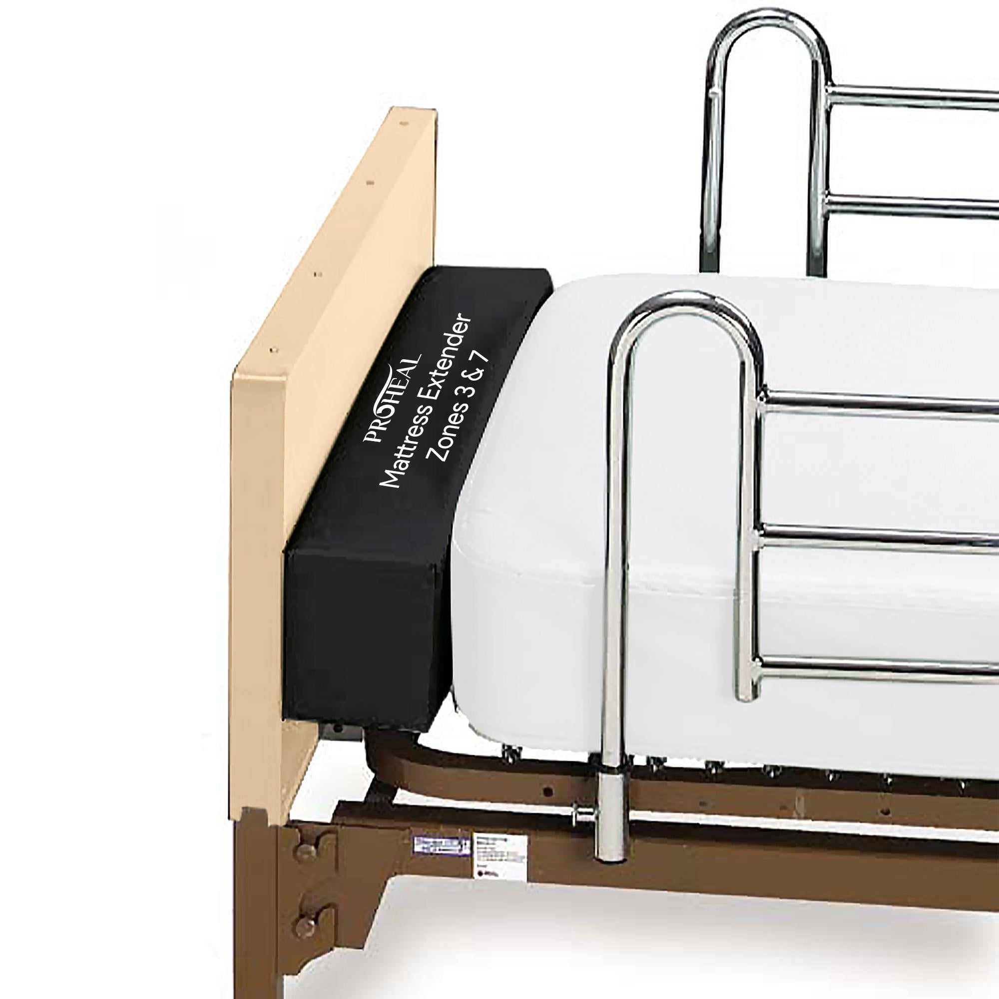ProHeal Hospital Bed Mattress Extender - For Bedroom And Hospital Beds - Adjustable Entrapment Prevention Safety - Prevents Zone 3 And 7 Entrapment