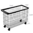 thumbnail image 7 of Yamazaki Home Rolling Wire Basket, Black, Steel, 9.8 gallons, 35 liters, Supports 11 pounds, Minimal Assembly, 7 of 7