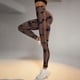 thumbnail image 3 of MKLEKYY Pantalones deportivos para mujer, pantalones de yoga teñidos con lazo y huecos laterales para mujer, pantalones de fitness de cintura alta, pantalones deportivos ajustados color melocotón, 3 of 4