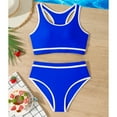 thumbnail image 6 of Teen Girls Swim Suits Solid color Girls Swimsuit with Shorts Two Piece Bikini Sets Toddler Bathing Suit 12-13T Girls Clothes, 6 of 6