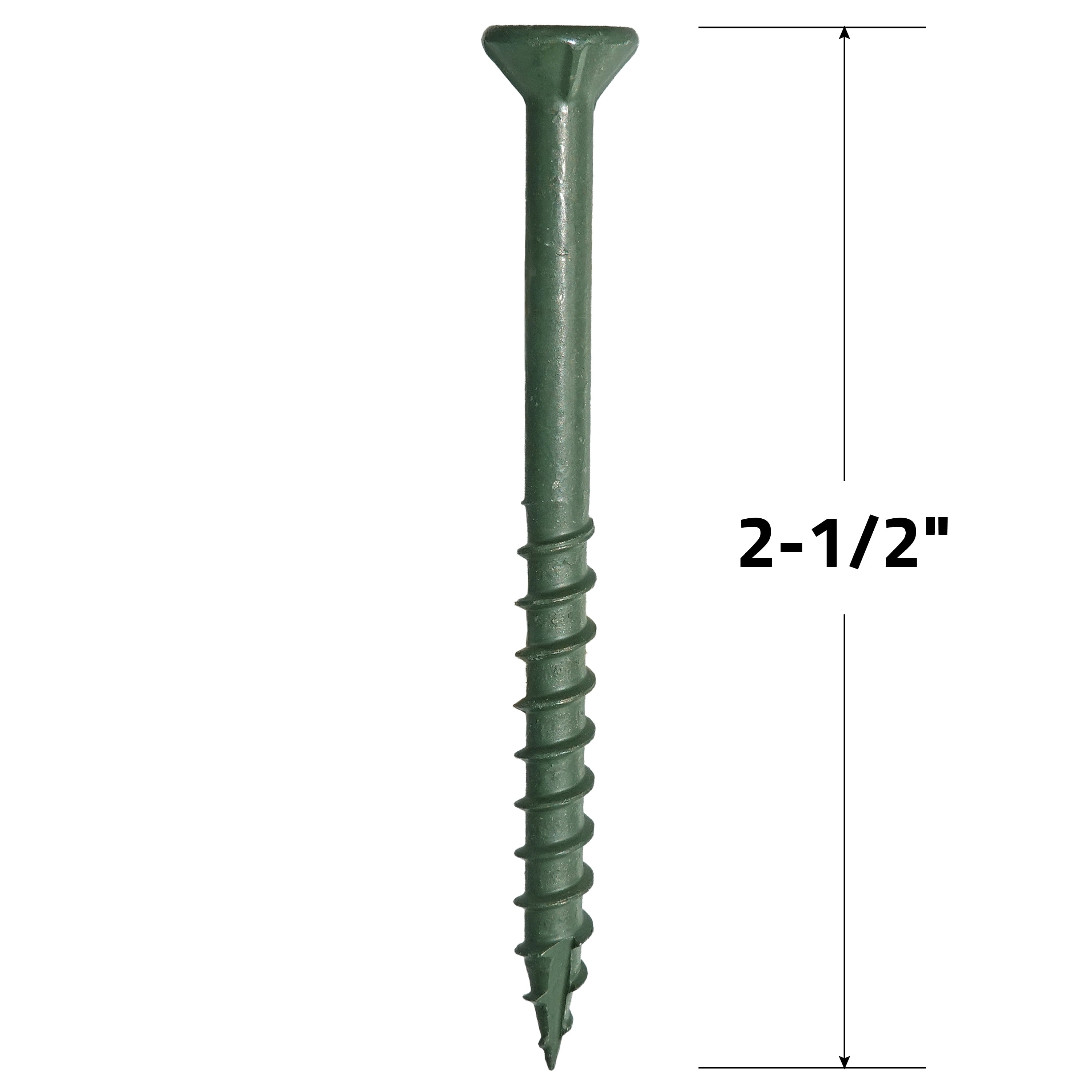 Grip-Rite PrimeGuard Plus #9 x 2-1/2 in. Green Wood to Wood Deck Screw 25 lb.