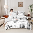 thumbnail image 4 of Castle Fairy Vintage Cactus Twin Comforter Sets,Western Botanical Plants Bedding Set, 4 of 8
