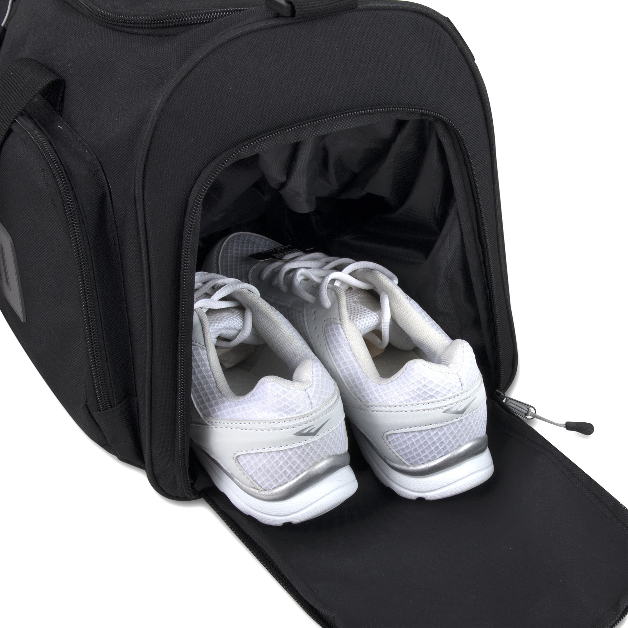 Summit Ridge 22"L Duffel Bag 38 Liter Capacity for Gym Clothes, Sports Equipment, Towels, Sneakers, Travel, Commute in Black