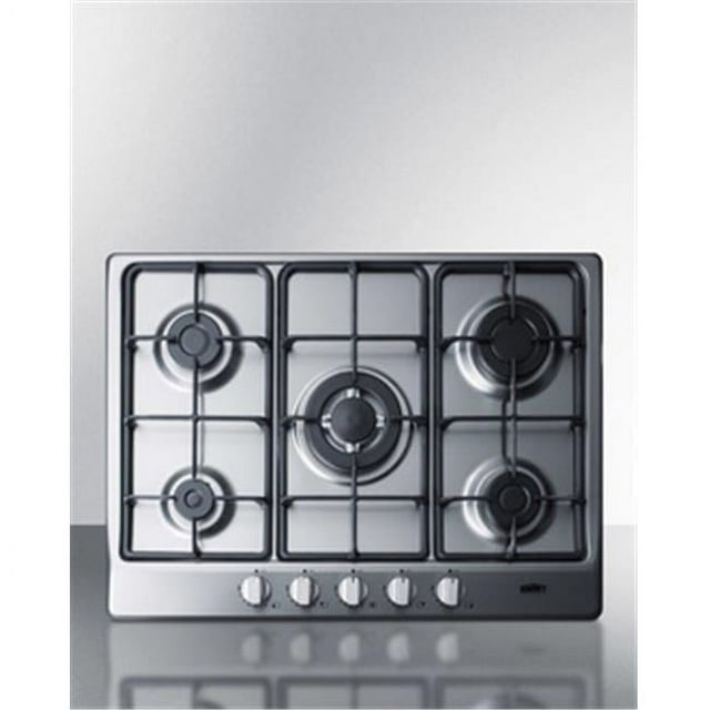 Summit GC527SS Cuisinière à Gaz à 5 Brûleurs de 27 Po et Fini en Acier Inoxydable