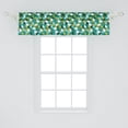 thumbnail image 2 of Ambesonne Abstract Valance Pack of 2, Modern Colored Cubes, 54"X12", Teal Hunter Green, 2 of 4