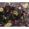 thumbnail image 4 of oneOone Viscose Chiffon Fabric Watercolor Leaves & Peony Floral Decor Fabric Printed BTY 42 Inch Wide, 4 of 4