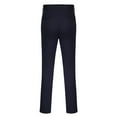thumbnail image 4 of YOTMKGDO Work Pants for Men, Dress Pants Men, Elastic Waist Casual Business Color Men's Pants Thin High Trousers Solid Men's Pants, Dark Blue L, 4 of 9