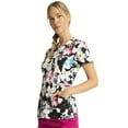 thumbnail image 3 of Infinity Scrubs Top For Women Round Print Neck CK609, 3 of 7
