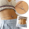 thumbnail image 2 of YSABOXY 1pcs Waist Chain Unique Stylish and Fashionable with A Belly Button Rings New D0, 2 of 5