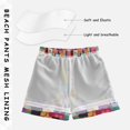 thumbnail image 3 of FORMRS Boys Swim Trunks Quick Dry Mesh Liner Boardshorts Sizes XS-XL, Art Buildings, 3 of 7