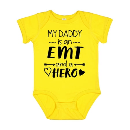 

Inktastic My Daddy is an EMT and a Hero Gift Baby Boy or Baby Girl Bodysuit