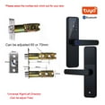 thumbnail image 2 of Door Lock, K7 Pro Biometric Fingerprint Door Lock Black Smart Lock Tuya App Remote Unlocking Password Keyless Lock Electronic Door Lock ,Easy to Install, 2 of 7
