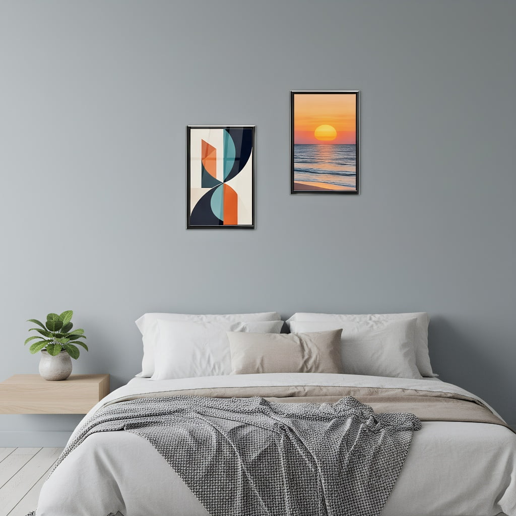 11x17 Picture Frame Set of 4, Black Gallery Wall Poster Frames