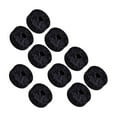 thumbnail image 3 of ziyahi 10x Cymbal Stand Felts Percussion Instrument Felts Hat Replacement Gray Hi Black φ4x1.5cm, 3 of 6