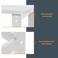 thumbnail image 4 of ACEGOSES Patio Side Table, Adirondack Outdoor HIPS Weather-Proof Square End Table, White, 4 of 6