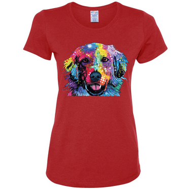 Colorful Labrador Retriever Animal Lover Womens Graphic T-Shirt