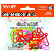 Sealife Shaped Rubber Bands 12 per pack