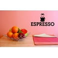thumbnail image 1 of Custom Decals Espresso Wall Art Size: 14 X 28 Inches Color: Black, 1 of 1