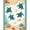 Teal Beige, Pattern 9, variant on ODIKA 8'x10' Washable Area Rug Durable, Non-Slip Nautical Turtle Ocean Starfish Border Entry Themed Teal Beachy for Living Room, Under Sectional, Family