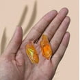thumbnail image 3 of Tangerine Aura Quartz Raw Pencil Points Crystals (2 Pieces), 3 of 5