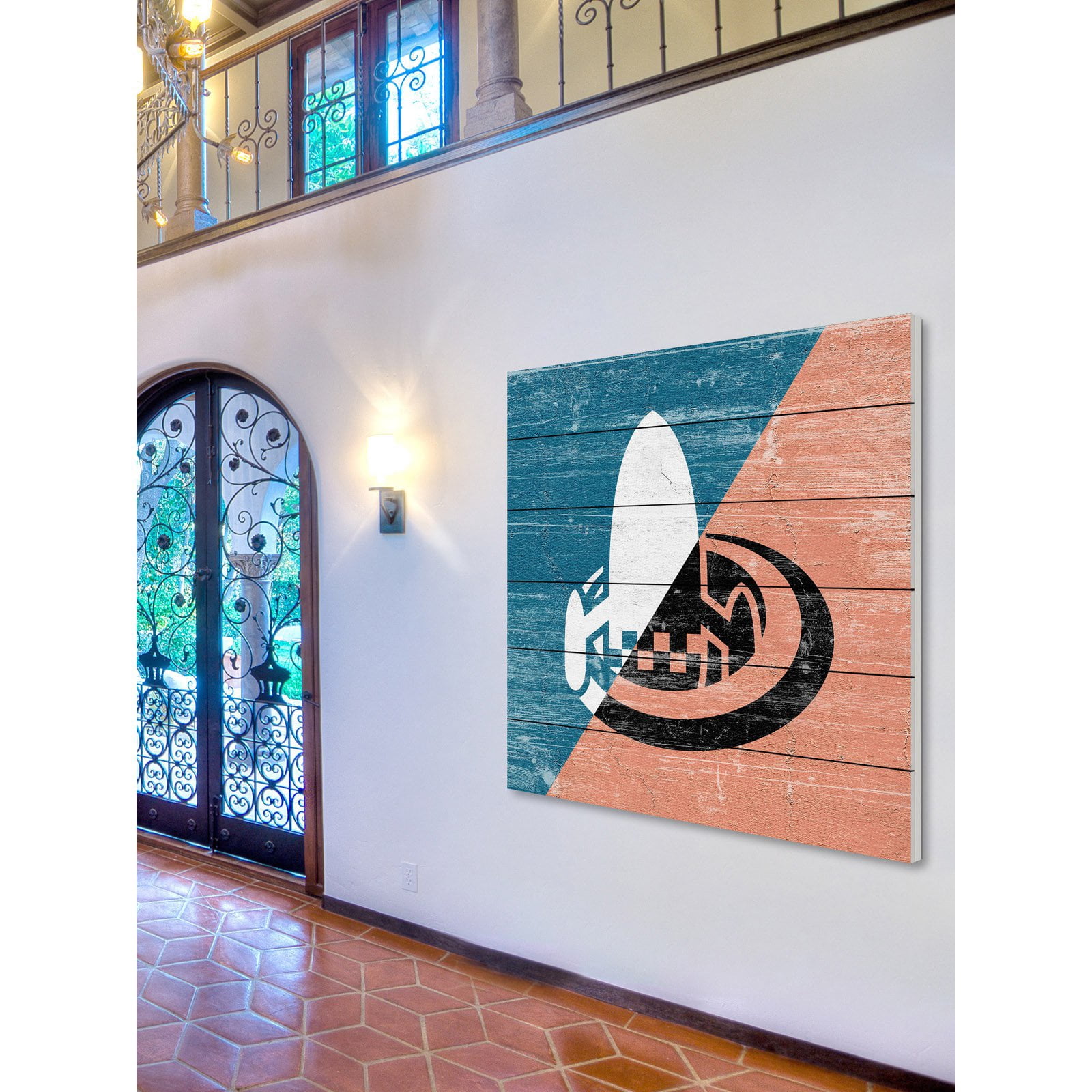 Marmont Hill - "Hidden Ship" Painting Print on White Wood