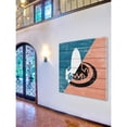 thumbnail image 3 of Marmont Hill - "Hidden Ship" Painting Print on White Wood, 3 of 5