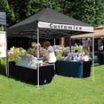 thumbnail image 3 of Instahibit 10x10 ft Pop Up Canopy Tent Commercial Instant Shelter Flea Market Vendor Tent Outdoor InstaHibit Modern, 3 of 11