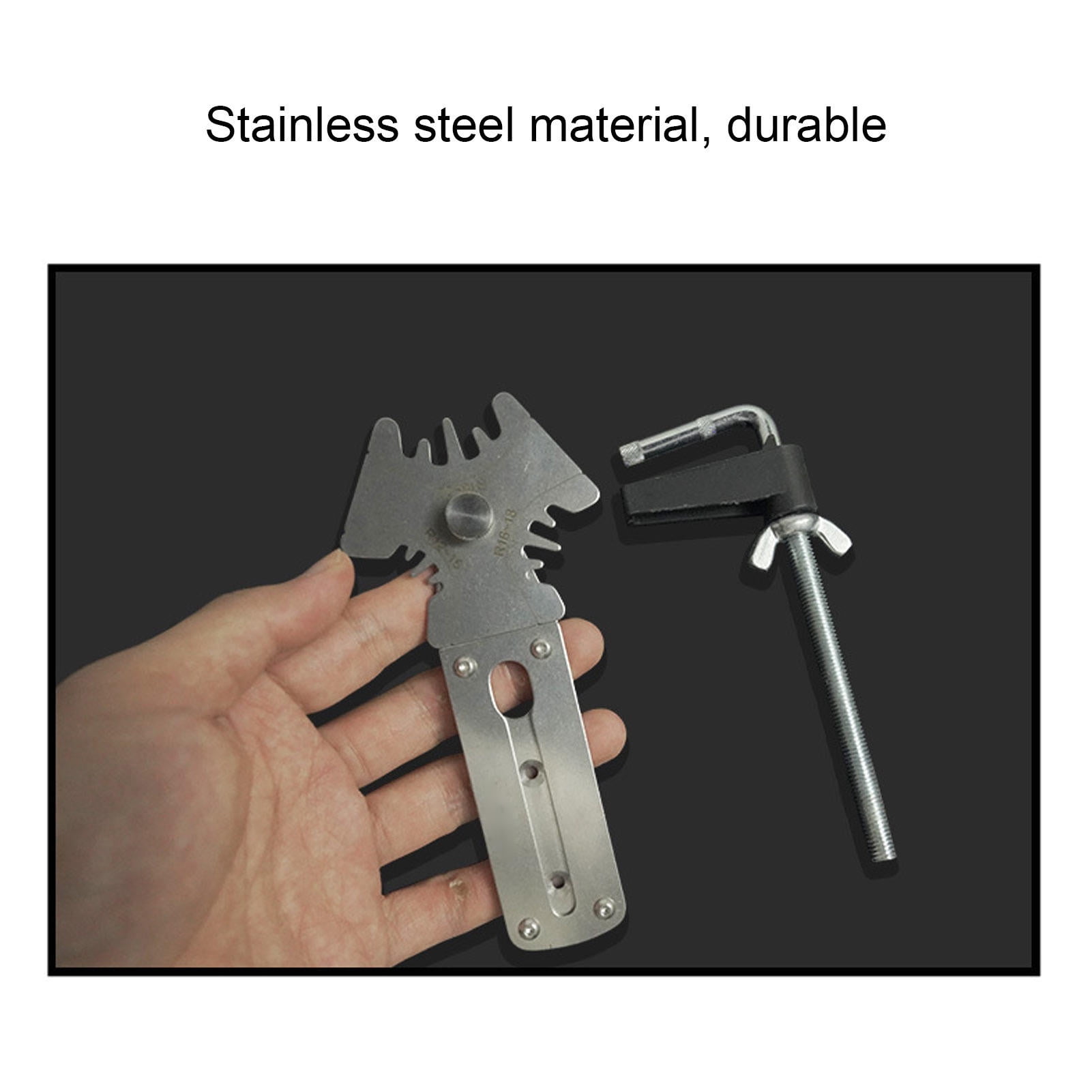 BIMZUC Zipper Fast Installation Tool Alloy Steel Non Fading Knob Adjustment DIY Leathercraft Accessories 5.51 inches / 14 cm Professional Craft Supplies Kit