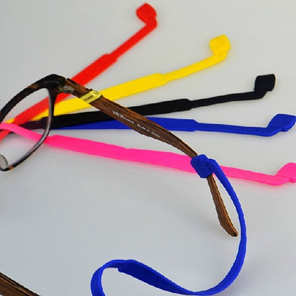 SHINYPASING Anti-slip Eyeglass String Retainer Cord 5Pcs for Men Yellow Red Pink Navy Blue
