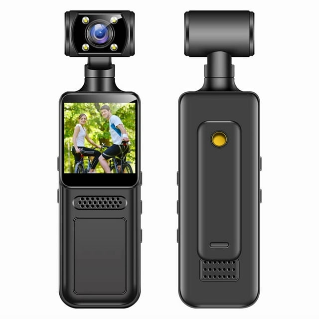Cámara de Acción Bolsillo 4K, Videocámara Deportiva HD con Rotación 180°, Minicámara Wifi, Portátil Sin Tarjeta Memoria.