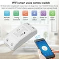 thumbnail image 4 of Amdohai Tuya WiFi Smart Switch 10A/2200W Wireless Remote Switch Timer APP Control Universal Smart Home Automation Module Voice Control Compatible with & for Home for Electric Appliances, 4 of 7