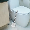 thumbnail image 4 of PBPBOX 2PCS Toilet Brush and Holder Stiff Bristles for Bathroom Cleaning Hotel Use White, 4 of 8
