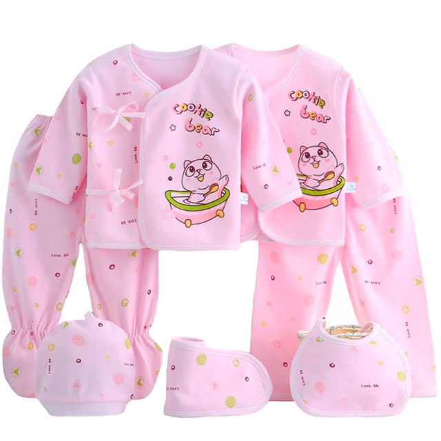 Conjunto para Bebé Set de 7 Piezas Shendy Vendy Set de Ropa Recien Nacido 0-3 Meses