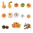 thumbnail image 4 of Artificial Pumpkin Halloween Pumpkin Decoration with Realistic Maple Leaves Faux Pumpkin for Halloween Thanksgiving, 4 of 4