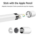 thumbnail image 3 of Compatible with Apple Pencil 1st generation iPencil replacement magnetic cap, Compatible with Apple Pencil replacement magnetic cap (2 pieces, white), 3 of 5