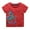 Red, variant on Generic Toddler Kids Girls Boys Car Cartoon 3D Prints Loose Tops Soft Short Sleeve T Shirt Tee Tops Clothes