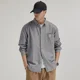 thumbnail image 2 of Camisa de hombre negra con bolsillo, camisas a rayas para hombre, cosas baratas, elegantes, estilo coreano, cuello regular, tops Xxl, ropa social normal, 2 of 5