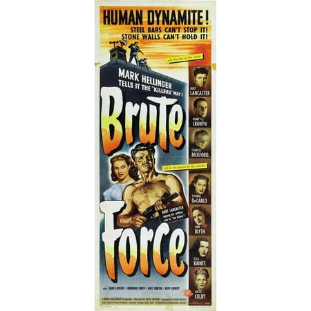 Brute Force POSTER (14x36) (1947) (Insert Style