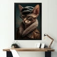 thumbnail image 2 of Designart 'Cat Wearing Clothing II' Canvas Wall Art, 2 of 5