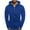 Blue, variant on lmcalzta Mens Zip up Hoodies Fleece Solid Color Sweatshirts with Zip Pockets Fall Winter Trendy Causal Jackets