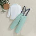 thumbnail image 7 of YWDJ 6 Months-5 Years Boys Dress Clothes Suits Toddler Gentleman Shirt Pants Wedding Formal Outfits Green 12 Months, 7 of 7